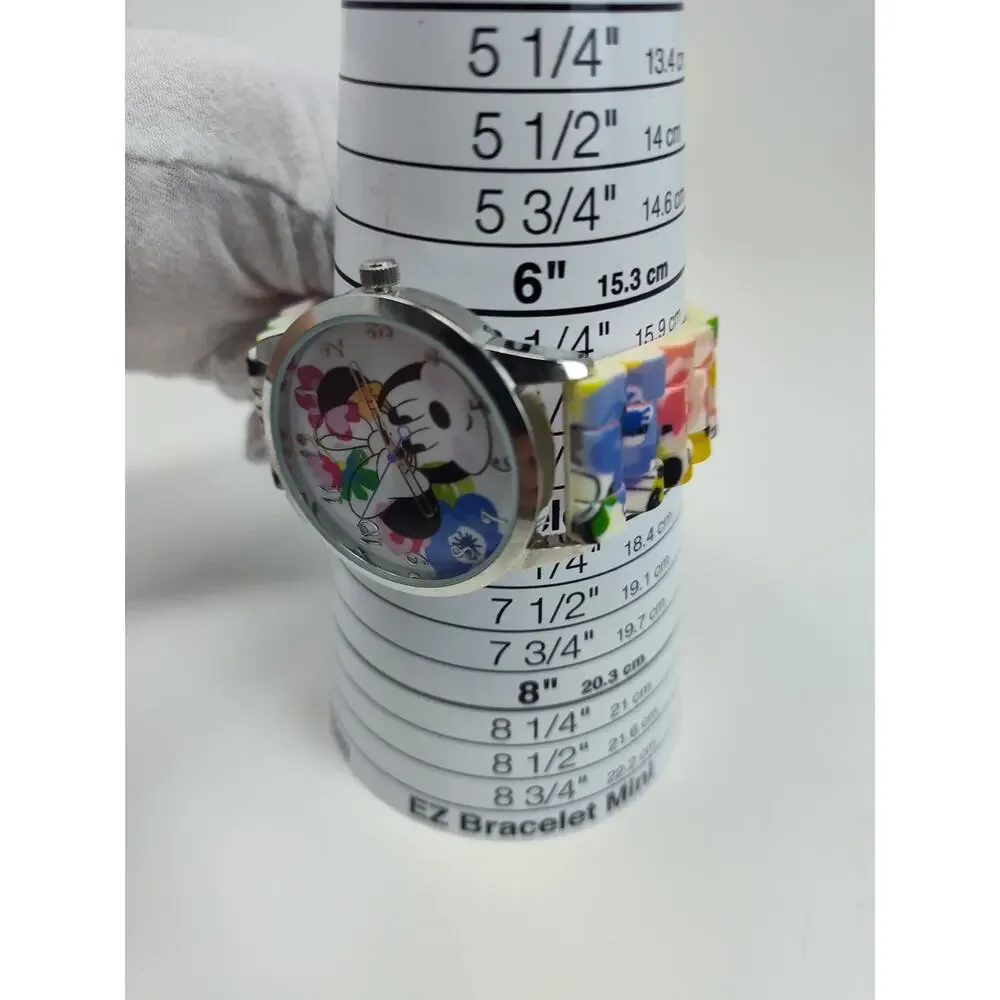 Disney Cute Minnie Mouse Floral Print Watch